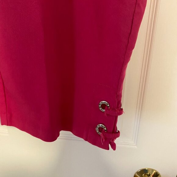 Bright Pink  Bermuda Length Pants - Picture 2 of 3